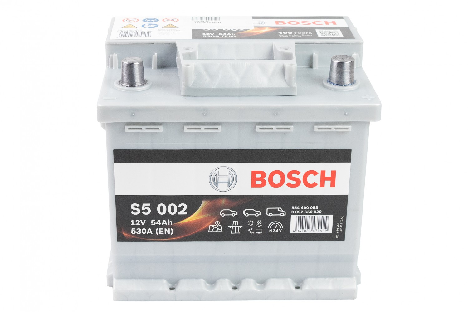 АКУМУЛЯТОР BOSCH 12В/54АГ/530А/12,7КГ
